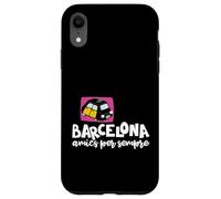 Carcasa para iPhone XR Barcelona Amics per Sempre Frase Catalán Taxi