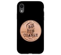 Carcasa para iPhone XR Be The Change Lincoln Penny Cita Motivacional Inspirada