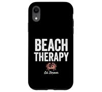 Carcasa para iPhone XR Beach Therapy Crab Ocean Summer Vacation
