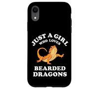 Carcasa para iPhone XR Bearded Dragon Pet Lizard Reptile Animal Gift Black