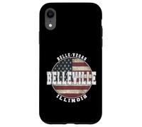 Carcasa para iPhone XR Belleville Illinois, Bandera Americana Vintage