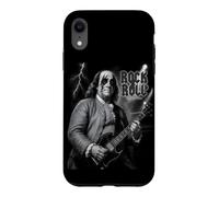 Carcasa para iPhone XR Benjamin Franklin Rock & Roll Guitar Vintage Music Lover