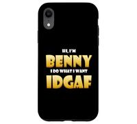 Carcasa para iPhone XR Benny Costume Idgaf Cute Personalized First Nick Name Benny