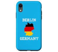 Carcasa para iPhone XR Berlín Alemania Vintage Alemania Bandera Mapa Diseño