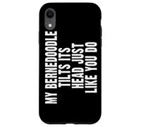 Carcasa para iPhone XR Bernedoodle Dog Lover Tilt Head Funny Cute Men Women