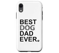 Carcasa para iPhone XR Best Dog Dad Ever Sign Dog Dad Paw Print Dog Lover Dogfather