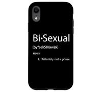 Carcasa para iPhone XR Bi-Sexual Definition Joke Funny LGBTQ Gay Pride Community Bi