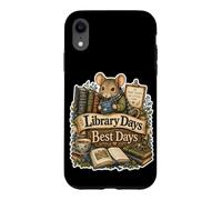Carcasa para iPhone XR Biblioteca Days Best Tiny Mouse Books carnet de