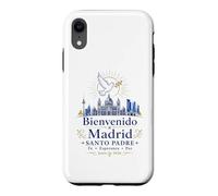 Carcasa para iPhone XR Bienvenido a Madrid Santo Padre 2026 Paloma de Paz Católico