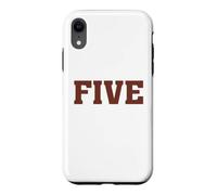 Carcasa para iPhone XR Big Maroon Color 5 Five