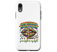 Carcasa para iPhone XR Big Sisters Fight Too Autism Concientización Puzzle Labios