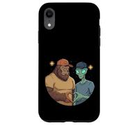 Carcasa para iPhone XR Bigfoot Sasquatch Alien Love Mano Signo Cryptid