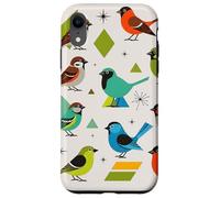 Carcasa para iPhone XR Bird Art Mid Century Midcentury Retro Atomic Age Space