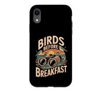 Carcasa para iPhone XR Birds Before Breakfast observación de Aves Humor