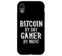 Carcasa para iPhone XR Bitcoin Trader by Day Gamer by Night Blockchain Crypto BTC