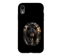 Carcasa para iPhone XR Black Bear Mountain Wilderness Wildlife, Amante de los Osos