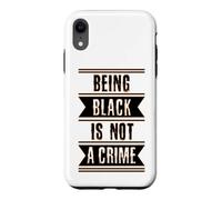 Carcasa para iPhone XR Black History Gift Ser Black is Not a Crime End Racism