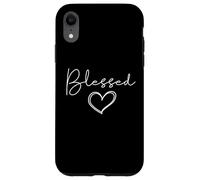 Carcasa para iPhone XR Blessed T-Shirt for Women Cute Heart Graphic