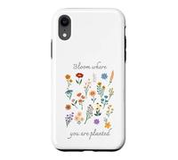 Carcasa para iPhone XR Bloom Where You Are Planted Gardening Floral Motivational