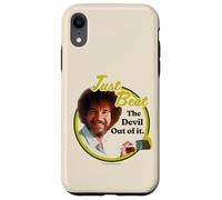 Carcasa para iPhone XR Bob Ross Just Beat The Devil out of It
