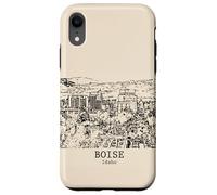 Carcasa para iPhone XR Boise Idaho Vintage Horizonte Dibujo