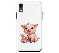 Carcasa para iPhone XR Bonito diseño de mamá cerdita y Cerdito bebé