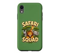 Carcasa para iPhone XR Bonito diseño de tripulación de Safari Squad Zoo Jungle Animals