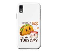 Carcasa para iPhone XR Bonito diseño gastronómico de You'Re The Taco To My Tuesday