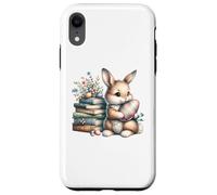 Carcasa para iPhone XR Bookish Easter Bunny Reading Book Every Bunny Loves to Read