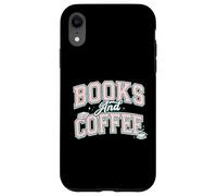 Carcasa para iPhone XR Books and Coffee Cozy Reader Typography Pastel Design
