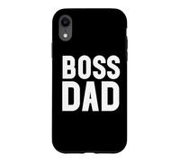 Carcasa para iPhone XR Boss Dad Mens Dad Boss Hombre Papa Bossy Daddy Boss Father