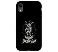 Carcasa para iPhone XR Brain Rot Astronaut Graphic Surrealista Space Gamer Meme Gift