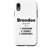 Carcasa para iPhone XR Brandon Definición Guapo Humilde Honorable Disfraz Brandon