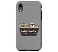 Carcasa para iPhone XR Bridger-Teton National Forest Wyoming Señal de Bienvenida Vacaciones