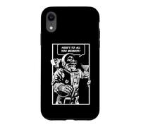 Carcasa para iPhone XR Brindemos por Todos ustedes, bichos raros, Dead Goth Skull Astronaut