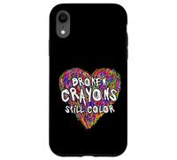 Carcasa para iPhone XR Broken Crayons Still Color Mental Health Awareness