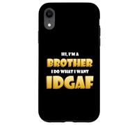 Carcasa para iPhone XR Brother Idgaf Sibling Costume Little Sister To Big Brothers