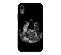 Carcasa para iPhone XR Bruja Luna Llena Espeluznante Terror místico Halloween brujería