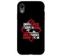 Carcasa para iPhone XR Buceo | Si Involucra Buceo y Tiburones Cuenta Conmigo