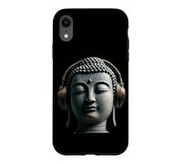 Carcasa para iPhone XR Buda con Auriculares Mindfulness Música Boho Zen Budismo