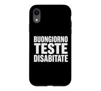 Carcasa para iPhone XR Buongiorno Teste Desabitate Scritta Bold Umorismo Italiano