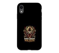 Carcasa para iPhone XR Burn Bright Bow Never Norse Dragon Viking Runes