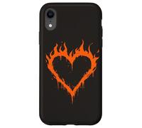 Carcasa para iPhone XR Burning Heart Y2K Grunge