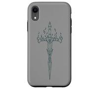 Carcasa para iPhone XR Burning Sword in Flame EMO E-Girl Boy Alt Y2K Trad Mall gótico