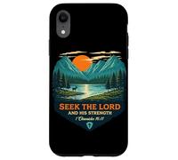 Carcasa para iPhone XR Busca al Señor y su Fuerza 1 Crónicas 16:11 Cristiano