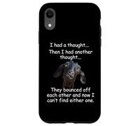 Carcasa para iPhone XR Cabra tuve un Pensamiento Gracioso Sarcástico Anciano o Mayor