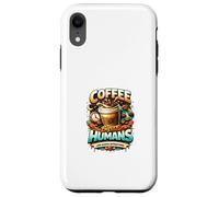 Carcasa para iPhone XR Café Antes de los Humanos Diseño gráfico Divertido