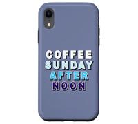 Carcasa para iPhone XR Café Sunday Afternoon café Domingo por la Tarde y Pastel