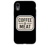 Carcasa para iPhone XR Café Y Carne Carnívoro Paleo Keto Dieta Ketogénica Baja En Carbohidratos