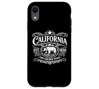 Carcasa para iPhone XR California 1850 Bear Vintage SoCal Norcal Estado de Los Ángeles